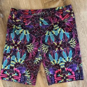 Women’s  Vibrant Floral Athletic Shorts